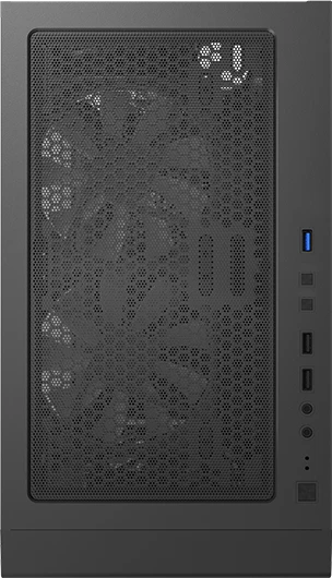 Montech X3 Mesh, schwarz, Glasfenster