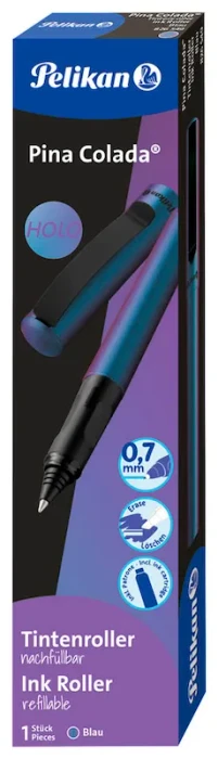 Pelikan Pina Colada Tintenroller (Patrone) holo blue/schwarz