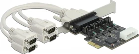 DeLOCK 4x seriell RS-232, PCIe 2.0 x1 (89895)