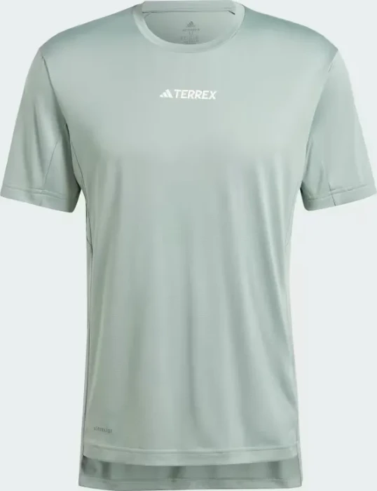 adidas Terrex Multi Funktionsshirt kurzarm silver green (Herren)