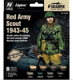 Vallejo Model Color Figure Color Series Red Army Scouts 1943-1945 Farbset, 8-tlg.