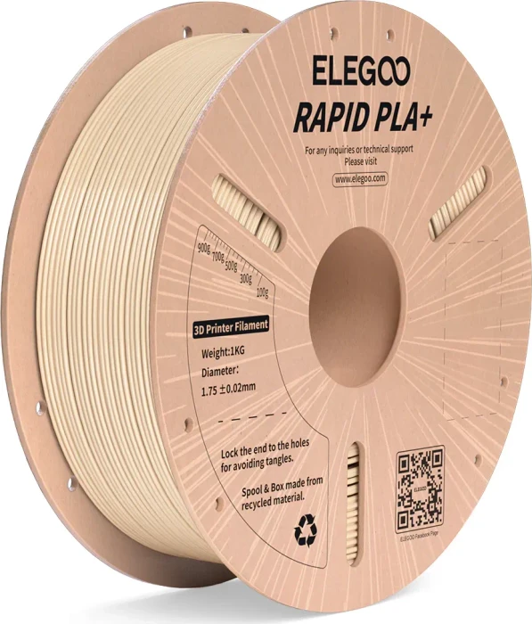 Elegoo Rapid PLA+, beige, Spule, 1.75mm, 1.00kg