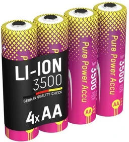 Ansmann Pure Power Mignon AA Li-Ion 3500mAh, 4er-Pack