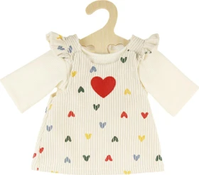 Heless Kordkleid Herz-Konfetti mit T-Shirt 35-45cm