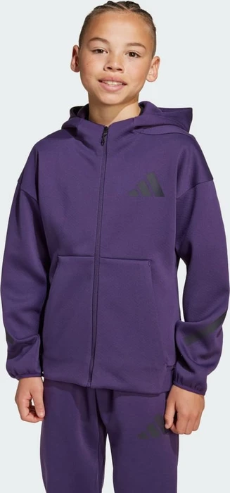 adidas Z.N.E. Zip Hoodie aurora plum/aurora black (Junior)