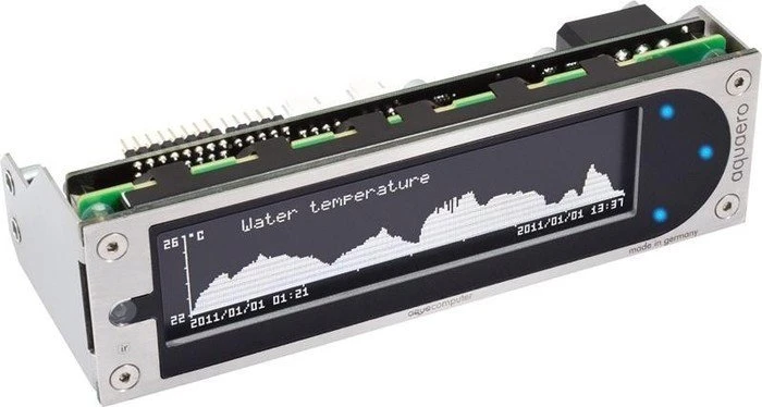 Aqua Computer aquaero 6 XT, 5.25" Pumpen- und Lüftersteuerung, 4-Kanal, blau