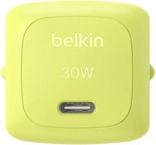 Belkin BoostCharge USB-C-Ladegerät + USB-C/USB-C-Kabel (30W) gelb