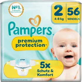Pampers Premium Protection Gr.2 Einwegwindel, 4-8kg, 56 Stück