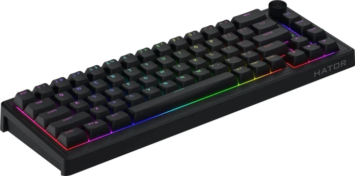 Hator Skyfall 65 Wired, schwarz, LEDs RGB, Aurum Sterling, USB, US