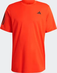 adidas Club 3-Stripes Laufshirt kurzarm bold orange (Herren)
