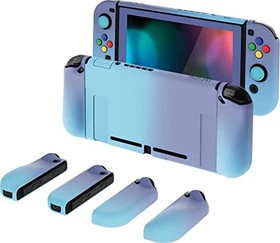 PlayVital Dockable Hartschalen-Schutzhülle Cover farbverlauf violett/blau (Switch)