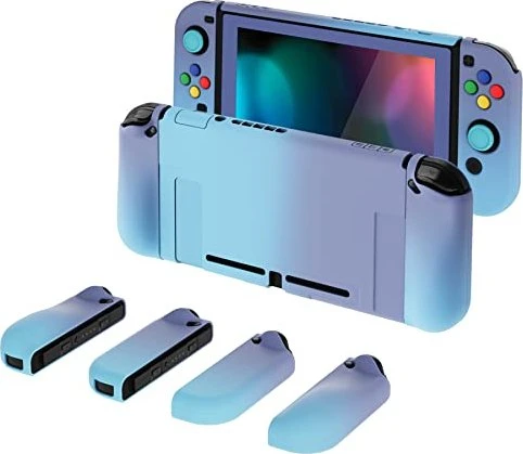PlayVital Dockable Hartschalen-Schutzhülle Cover farbverlauf violett/blau (Switch)