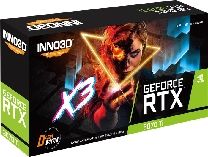 INNO3D GeForce RTX 3070 Ti X3, 8GB GDDR6X, HDMI, 3x DP