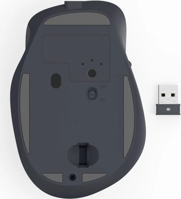 Hama MW-500 Ergonomic Silent Wireless schwarz, USB