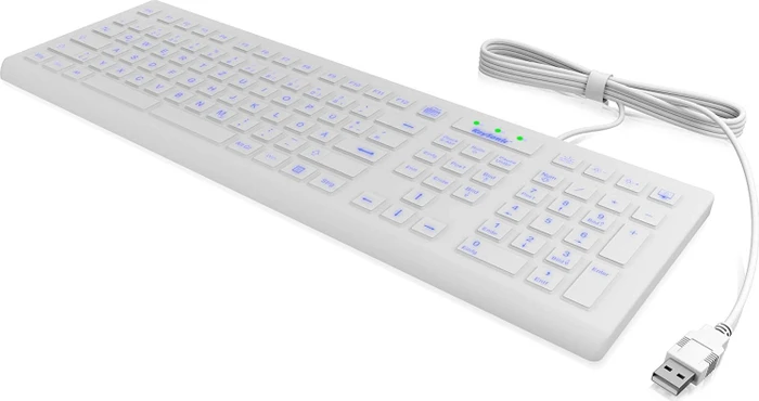 KeySonic KSK-8031 INEL-WH, weiß, USB, DE