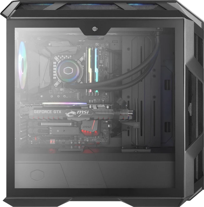Cooler Master MasterCase H500M, grau, Glasfenster