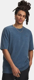 Under Armour Heavyweight Logo Wash T-Shirt kurzarm wham blue/white (Herren)
