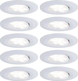 Paulmann LED Calla rund 6W Einbauleuchte weiß matt, 10 Stück
