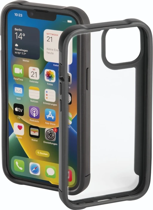 Hama Custodia Daily Protect Per IPhone 14 – Portafoglio A Libro Con 2 Slot Per Carte, Chiusura Magnetica E Funzione Stand – Nero