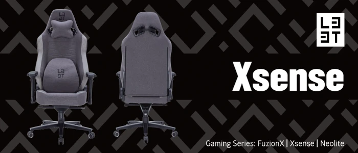 L33T-Gaming Xsense Neotec Fabric Gamingstuhl, grau