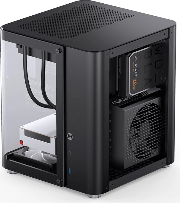 Jonsbo TK-1 2.0 Black, Glasfenster