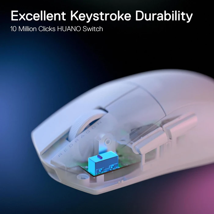 Redragon M916 K1NG Wireless Lite Ultra-Lightweight Gaming Mouse weiß, USB