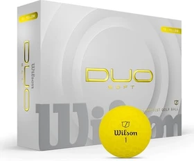 Wilson DUO Soft Golfbälle gelb, 12 Stück
