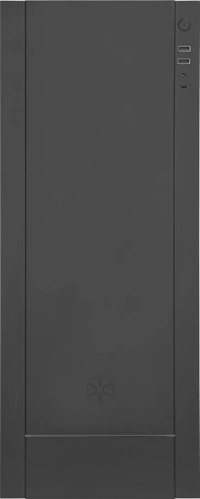 SilverStone Alta F1 Black, schwarz, Glasfenster
