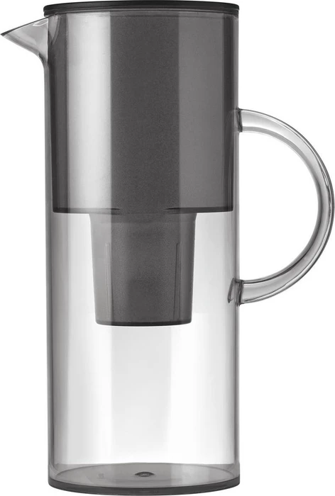 Stelton EM77 Wasserfilterkanne mit Deckel 2l smoke