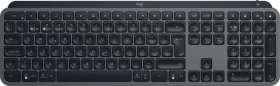 Logitech MX Keys S, Graphite, schwarz, LEDs weiß, Logi Bolt, USB/Bluetooth, PT (920-011579)