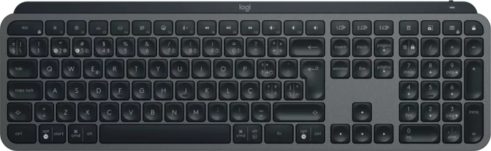 Logitech MX Keys S, Graphite, schwarz, LEDs weiß, Logi Bolt, USB/Bluetooth, PT