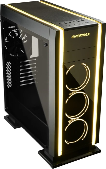 Enermax Saberay schwarz, Glasfenster