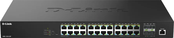 D-Link DMS-1250 Rackmount 2.5G Smart Switch, 24x RJ-45, 4x SFP+, 475W PoE++