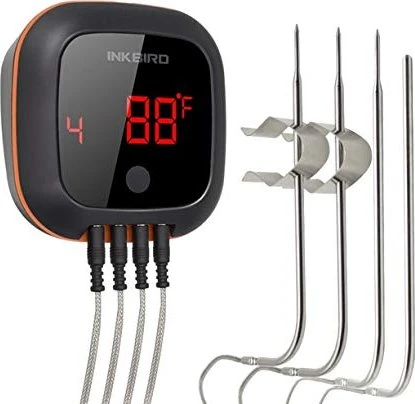 Inkbird IBT-4XS Smart Bluetooth Küchen-Thermometer digital, inkl. 4x Sensor