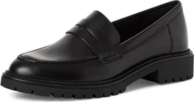 Tamaris Lederslipper schwarz (Damen)