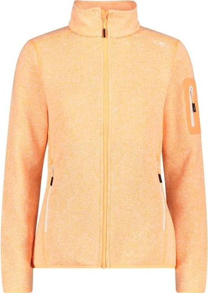 CMP Knit Tech Melange Fleece Jacke sunrise/bianco (Damen)