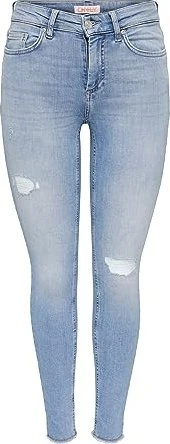 ONLY Skinny Mid Blush Jeans light medium/blue denim (Damen)