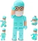 Diverse USB-Sticks Cartoon Arzt mit Mundschutz 32GB grün, USB-A, USB 2.0 Vorschaubild