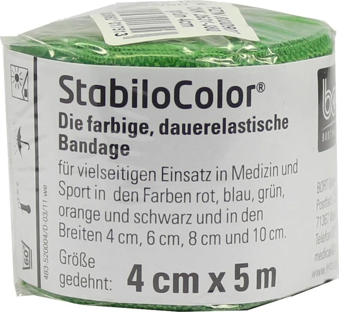 Bort Medical StabiloColor Bandage grün, 4cm x 5m, 1 Stück