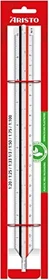 Aristo College Dreikantmaßstab Berufsschule 30cm, weiß