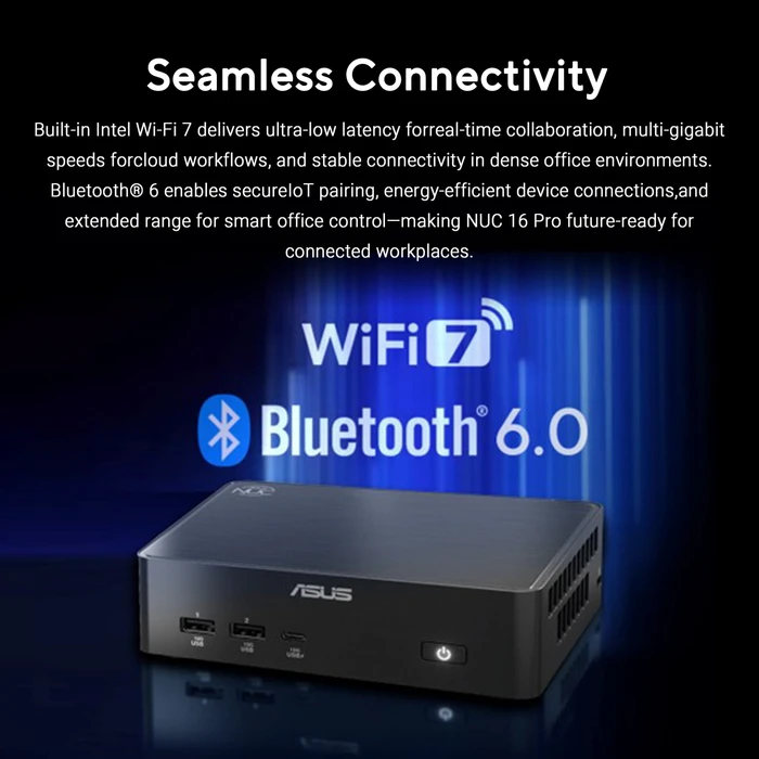 ASUS NUC 16 Pro Kit - Grand Canyon (HDMI/CSODIMM) - RNUC16GDKU560002, Core Ultra 5 325, EU-Netzkabel