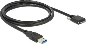 DeLOCK USB 3.0 [Stecker-A]/Micro-B [Stecker-A] mit Schrauben, 1m (83597)