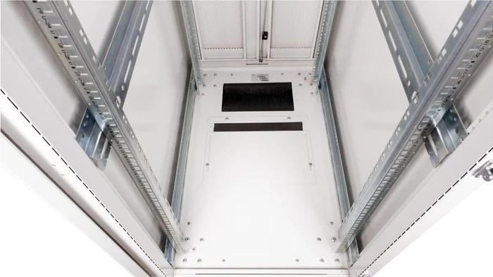 Roline / Secomp Pro Serie 19" Serverschrank 42HE, montiert, Glastür, IP20, RAL 7035, 1000mm tief