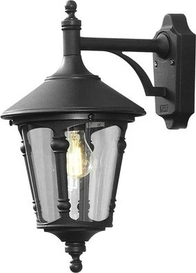 Konstsmide Virgo E27 24cm Wandleuchte hängend schwarz