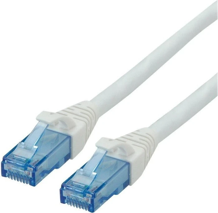 Roline / Secomp GHMT Patchkabel, Cat6a, U/UTP, RJ-45/RJ-45, 0.5m, weiß