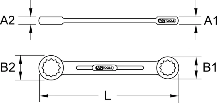 KS Tools BRONZEplus Doppelringschlüssel
