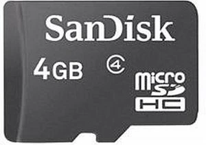 SanDisk 4GB Kit, Class 4