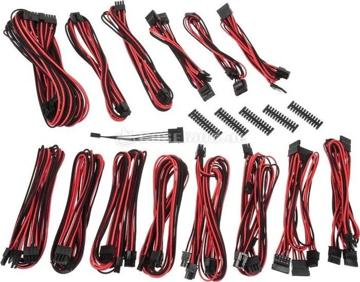 BitFenix Alchemy 2.0 CMR-Series Kabel Kit für Netzteile, schwarz/rot