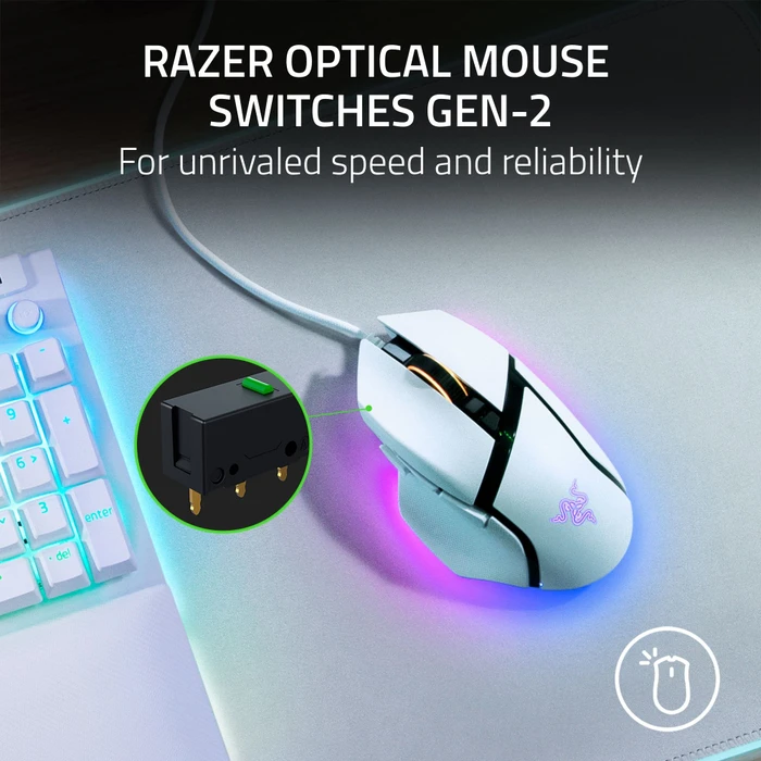 Razer Basilisk V3 White Edition, USB
