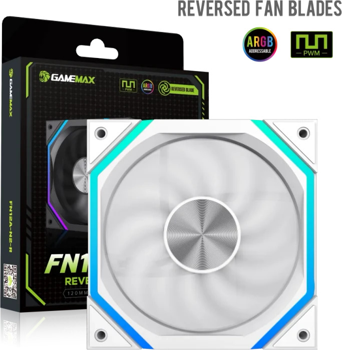 GameMax FN12A-N2-RW, weiß, 120mm